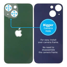 Apple iPhone 13 Mini - Rear Housing Glass with Bigger Camera Hole (Green)
