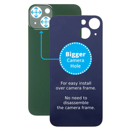 Apple iPhone 13 - Rear Housing Glass with Bigger Camera Hole (Green)