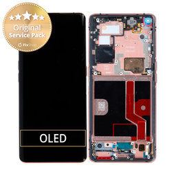 Oppo Find X2 Pro - LCD Display + Touch Screen + Frame (Orange) - 5D68C21151 Genuine Service Pack