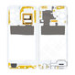 Samsung Galaxy A23 A236B - Middle Frame (Awesome White) - GH98-47823B Genuine Service Pack