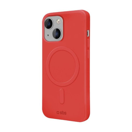 SBS - Case Smooth Mag with MagSafe for iPhone 14, red