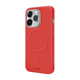 SBS - Case Smooth Mag with MagSafe for iPhone 14 Pro, red