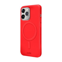 SBS - Case Smooth Mag with MagSafe for iPhone 14 Pro Max, red