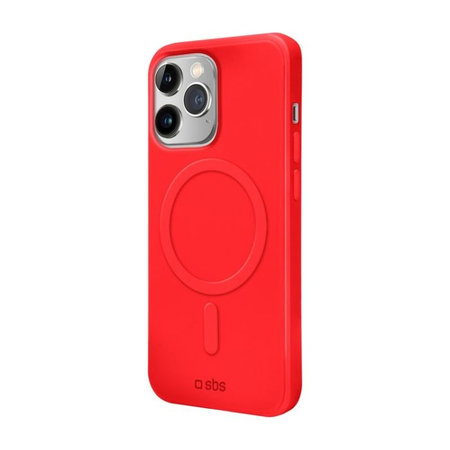 SBS - Case Smooth Mag with MagSafe for iPhone 14 Pro Max, red