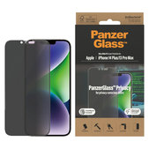 Tempered Glass UWF Privacy AB with Applicator for iPhone 14 Plus/13 Pro Max, Black, PanzerGlass