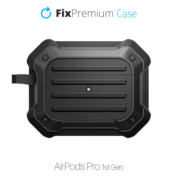 FixPremium Case Unbreakable for AirPods Pro, black FixShop