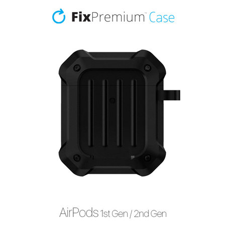 FixPremium - Case Unbreakable for AirPods 1 & 2, black