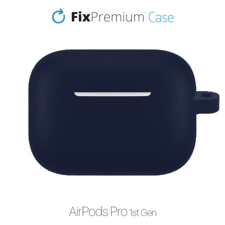 FixPremium - Silicone Case with Carabiner for AirPods Pro, blue