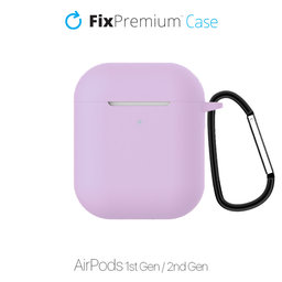 FixPremium - Silicone Case for AirPods 1 & 2, lila
