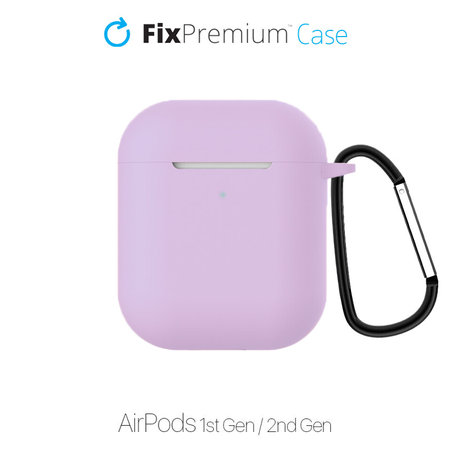 FixPremium - Silicone Case for AirPods 1 & 2, lila