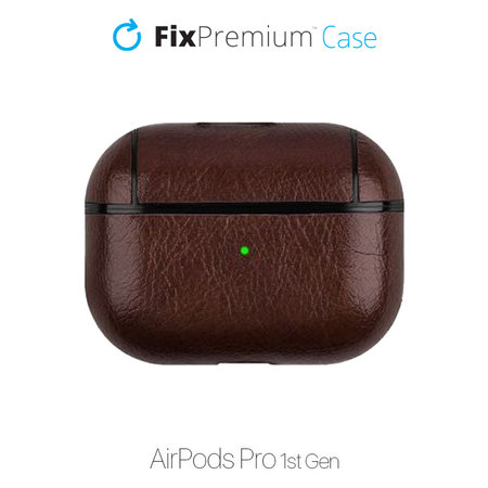 FixPremium - Artificial Leather Case for AirPods Pro, brown