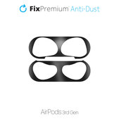 FixPremium - Antidust Sticker for AirPods 3, black