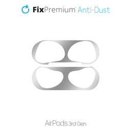 FixPremium - Antidust Sticker for AirPods 3, silver