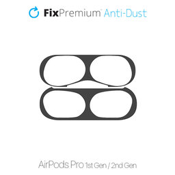 FixPremium - Antidust Sticker for AirPods Pro, black