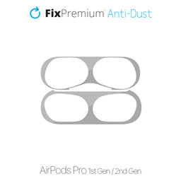 FixPremium - Antidust Sticker for AirPods Pro, silver