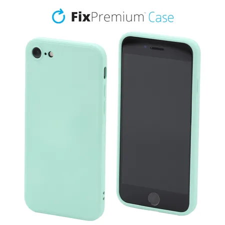 FixPremium - Silicone Case for iPhone 7, 8, SE 2020 & SE 2022, light cyan