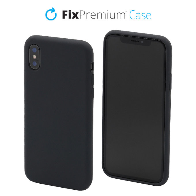 FixPremium - Silicone Case for iPhone X & XS, space grey