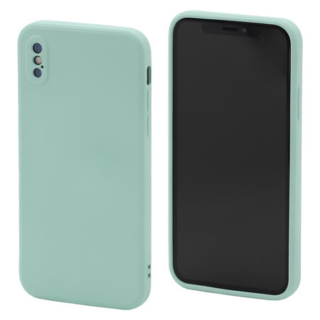 FixPremium - Silicone Case for iPhone X & XS, light cyan