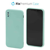 FixPremium - Silicone Case for iPhone X & XS, light cyan