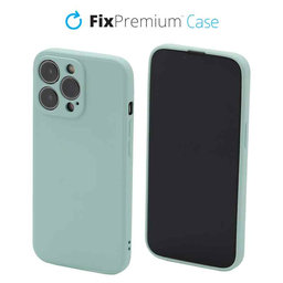 FixPremium - Silicone Case for iPhone 13 Pro Max, light cyan
