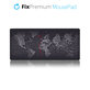 FixPremium - Mouse & KeyBoard Pad with Map Motive, black