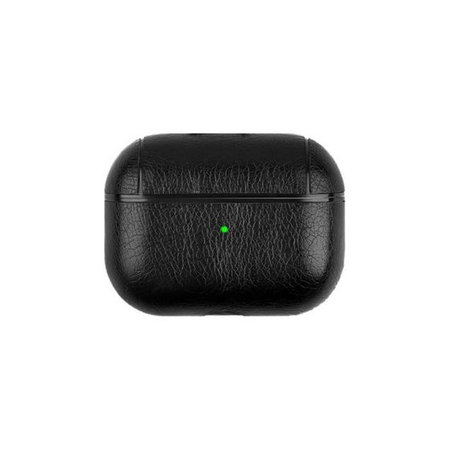 FixPremium - Artificial Leather Case for AirPods Pro, black