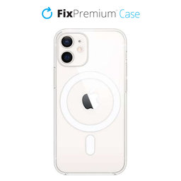 FixPremium - Silicone Case with MagSafe for iPhone 12 mini, transparent