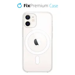 FixPremium - Silicone Case with MagSafe for iPhone 12 mini, transparent