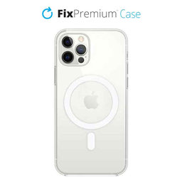 FixPremium - Silicone Case with MagSafe for iPhone 12 & 12 Pro, transparent