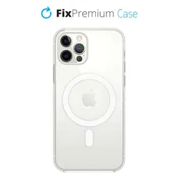 FixPremium - Silicone Case with MagSafe for iPhone 12 & 12 Pro, transparent