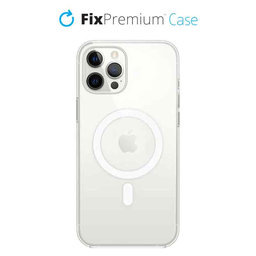 FixPremium - Silicone Case with MagSafe for iPhone 12 Pro Max, transparent