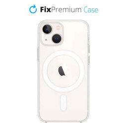 FixPremium - Silicone Case with MagSafe for iPhone 13 mini, transparent