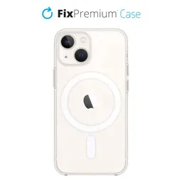 FixPremium - Silicone Case with MagSafe for iPhone 13 mini, transparent