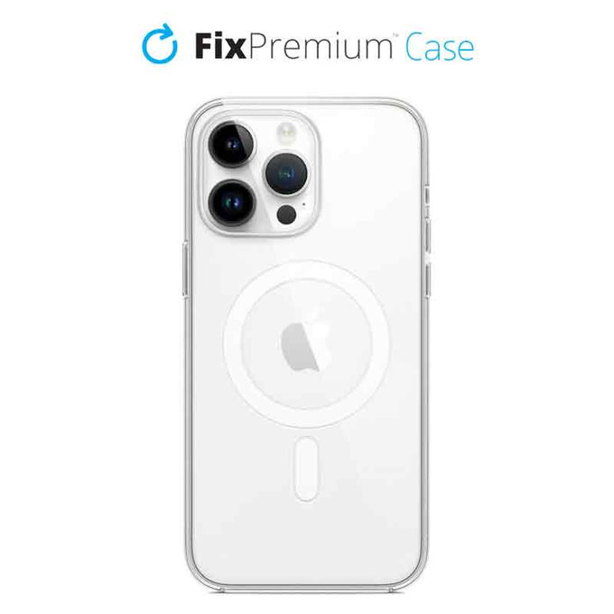 FixPremium - Silicone Case with MagSafe for iPhone 14 Pro Max, transparent