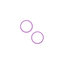 Apple iPhone 14, 14 Plus - Rear Camera Lens Frame (Purple) - 2pcs