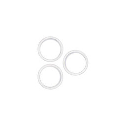 Apple iPhone 14 Pro, 14 Pro Max - Rear Camera Lens Frame (Silver) - 3pcs