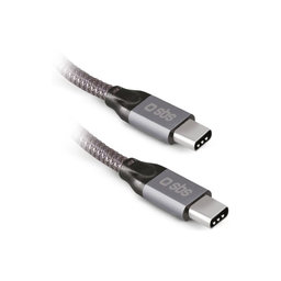 SBS - Thunderbolt 3 Cable (USB-C) Cable with PowerDelivery 240W (1m), gray