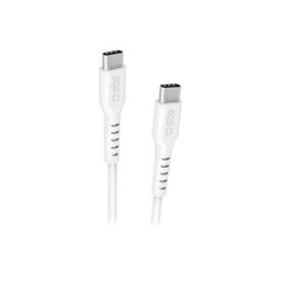 SBS - USB-C / USB-C Cable with PowerDelivery 100W (1.5m), white