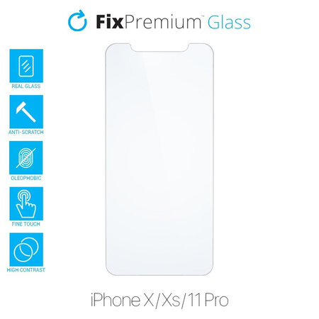 FixPremium Glass - Tempered Glass for iPhone X, XS & 11 Pro