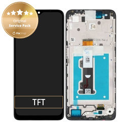 Motorola Moto E22i, E22 - LCD Display + Touch Screen + Frame (Black) - 5D68C21594 Genuine Service Pack