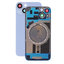Apple iPhone 14 - Rear Housing Glass + Camera Lens + Metal Plate + Magsafe Magnets (Blue)
