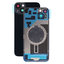 Apple iPhone 14 Plus - Rear Housing Glass + Camera Lens + Metal Plate + Magsafe Magnets (Midnight)