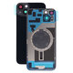 Apple iPhone 14 Plus - Rear Housing Glass + Camera Lens + Metal Plate + Magsafe Magnets (Midnight)