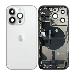 Apple iPhone 14 Pro - Rear Housing with Small Parts (Silver)