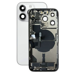 Apple iPhone 14 Pro - Rear Housing with Small Parts (Silver)