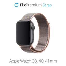 FixPremium - Nylon Strap for Apple Watch (38, 40 & 41mm), pink