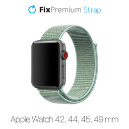 FixPremium - Nylon Strap for Apple Watch (42, 44, 45 & 49mm), turquoise