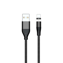 FixPremium - Lightning / USB Magnetic Cable (1m), black