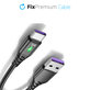 FixPremium - USB-C / USB Cable with LED Indicator (1m), black