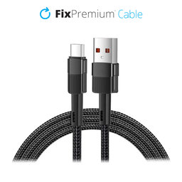 FixPremium - USB-C / USB Cable with Fast Charging (1m), black